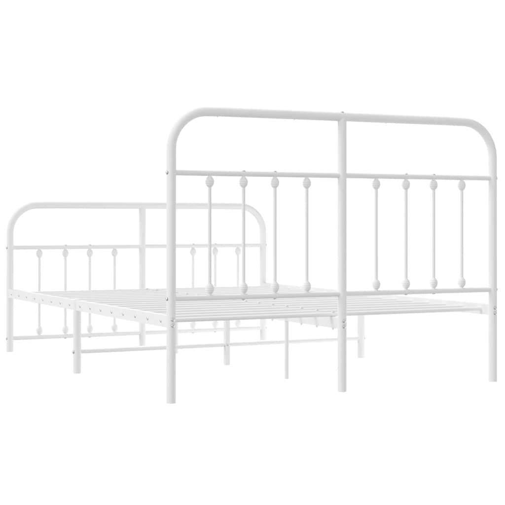 8720845881870_g_en_hd_6 vidaXL Metal Bed Frame without Mattress with Footboard White 135x190 cm - Image 8