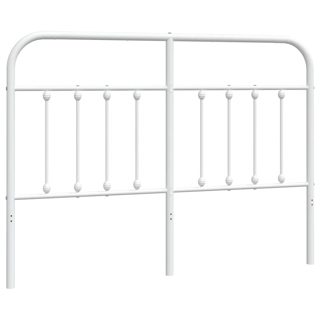 8720845882020_a_en_hd_1 vidaXL Metal Headboard White 137 cm Double - Image 2