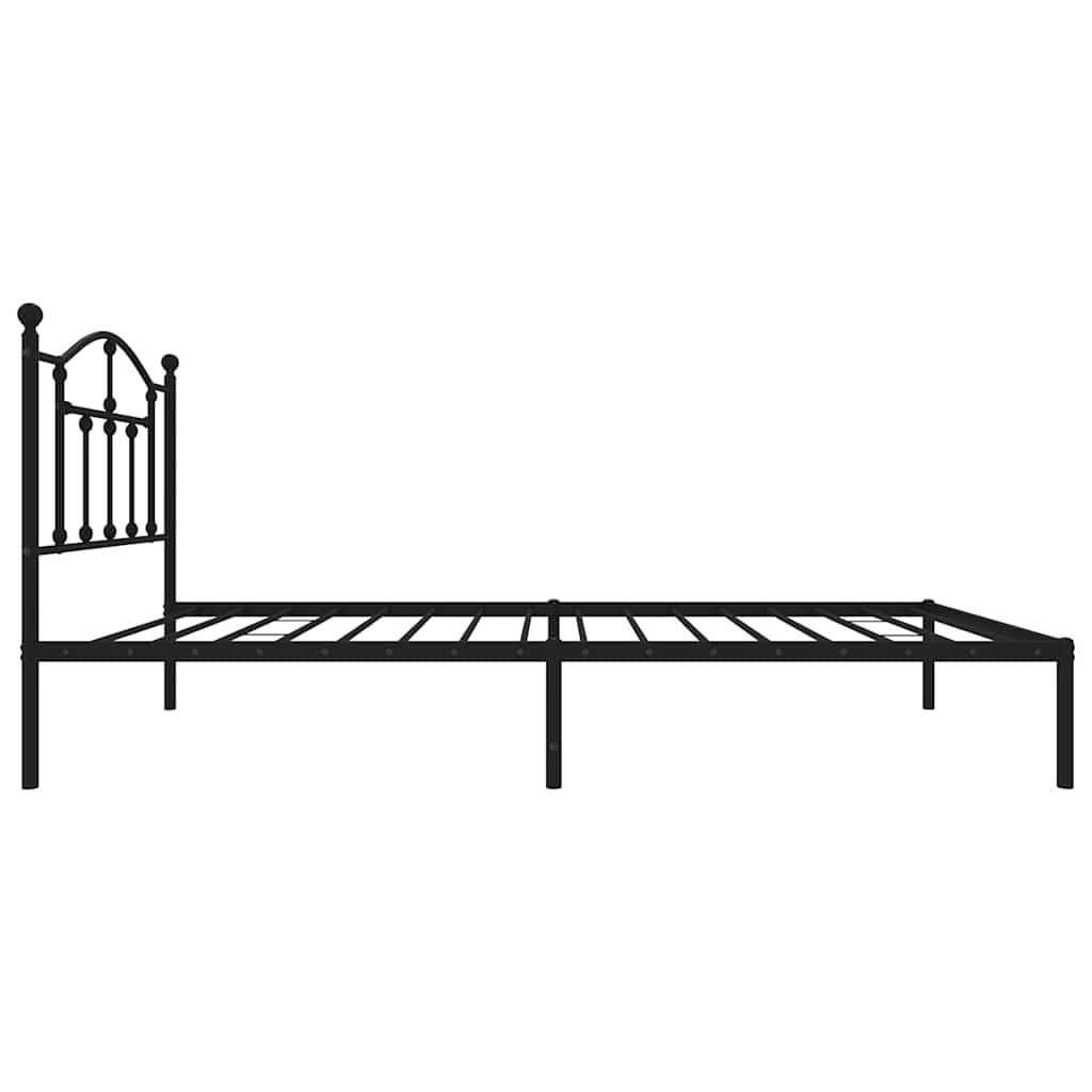 8720845882112_g_en_hd_4 vidaXL Metal Bed Frame without Mattress with Headboard Black 90x190 cm - Image 6