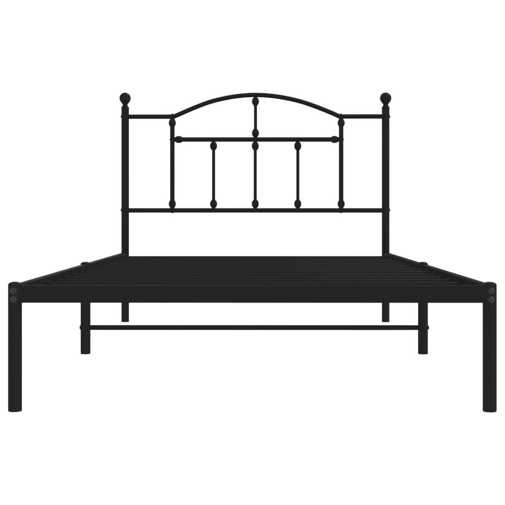 8720845882150_g_en_hd_3 vidaXL Metal Bed Frame without Mattress with Headboard Black 107x203 cm King Single - Image 5