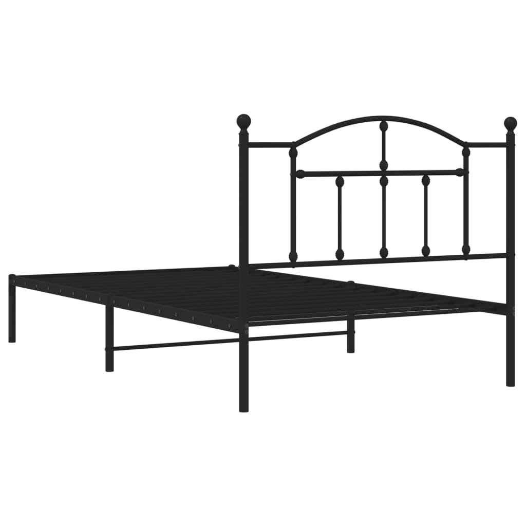 8720845882150_g_en_hd_5 vidaXL Metal Bed Frame without Mattress with Headboard Black 107x203 cm King Single - Image 7