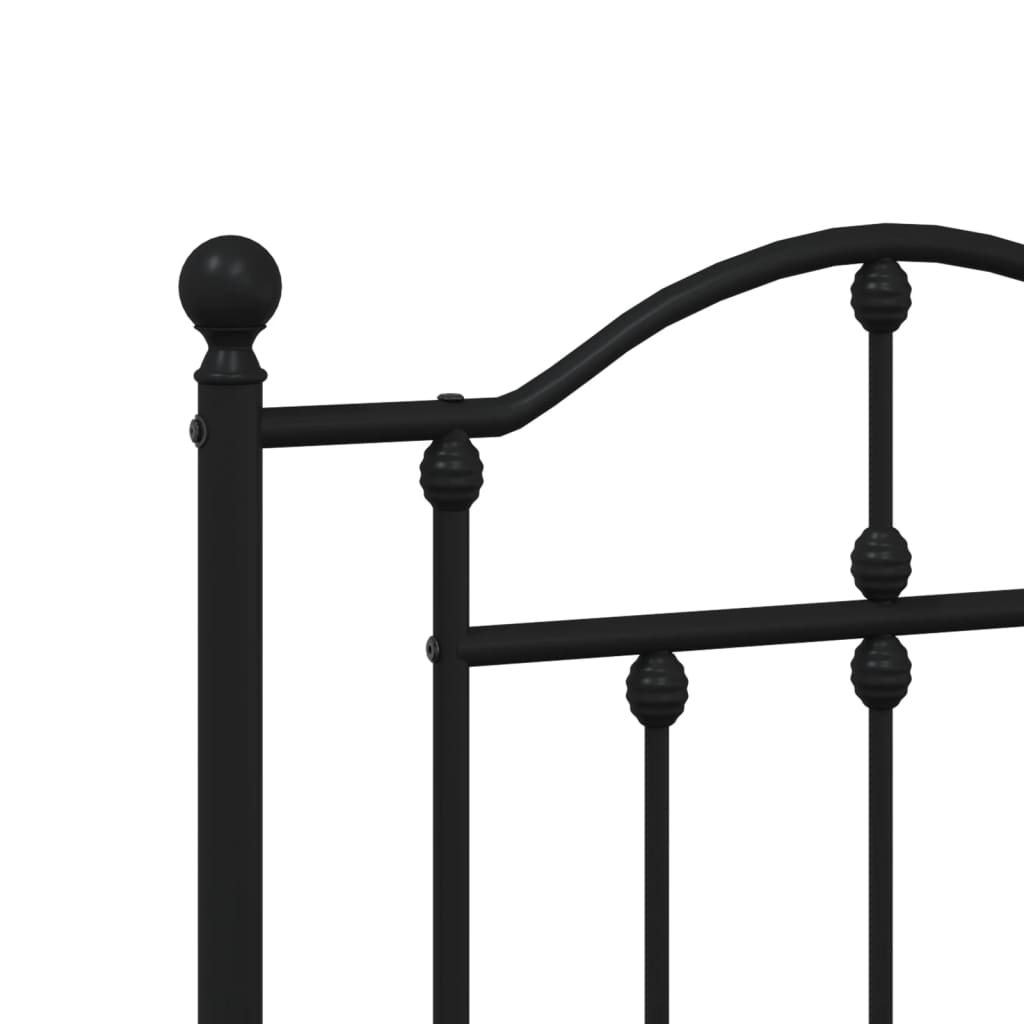 8720845882419_g_en_hd_6 vidaXL Metal Bed Frame without Mattress with Footboard Black 183x203 cm King - Image 8