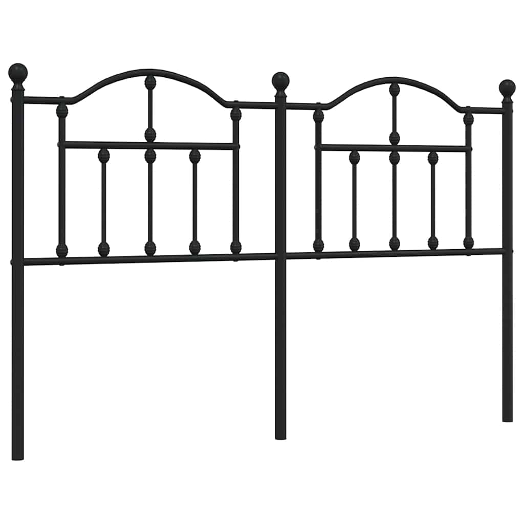 8720845882518_a_en_hd_1 vidaXL Metal Headboard Black 137 cm Double - Image 2