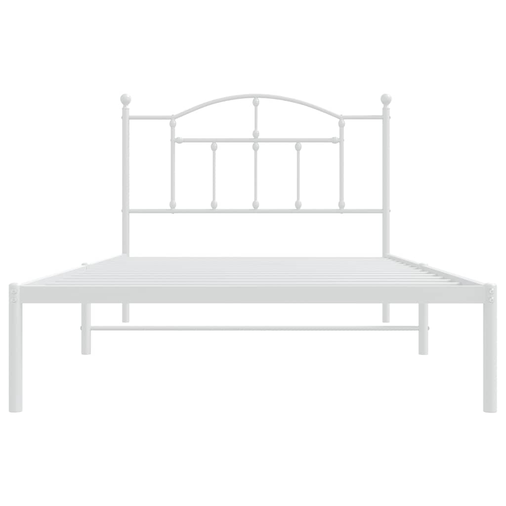 8720845882648_g_en_hd_3 vidaXL Metal Bed Frame without Mattress with Headboard White 107x203 cm King Single - Image 5