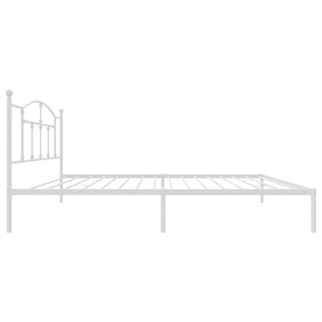 8720845882648_g_en_hd_4 vidaXL Metal Bed Frame without Mattress with Headboard White 107x203 cm King Single - Image 6