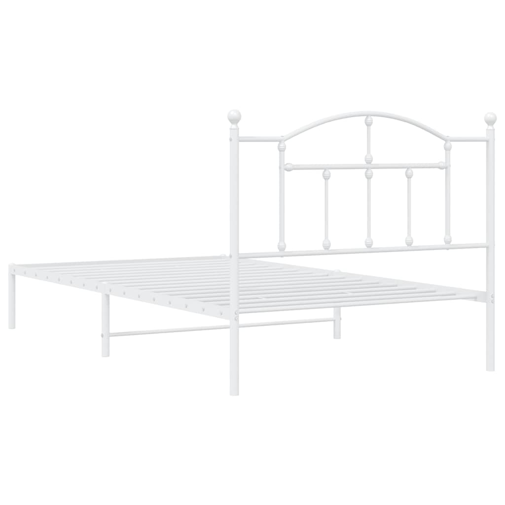 8720845882648_g_en_hd_5 vidaXL Metal Bed Frame without Mattress with Headboard White 107x203 cm King Single - Image 7