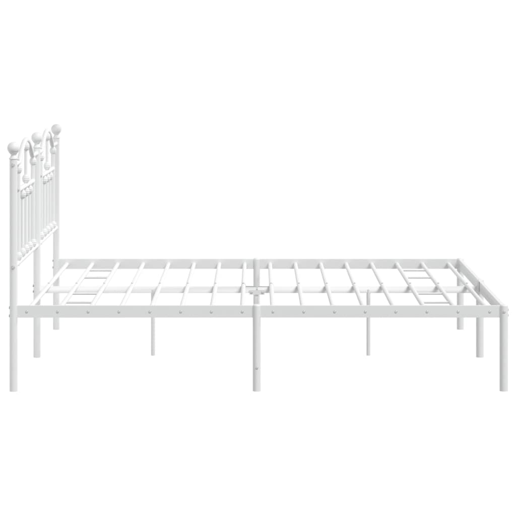 8720845882723_g_en_hd_4 vidaXL Metal Bed Frame without Mattress with Headboard White 183x203 cm King - Image 6