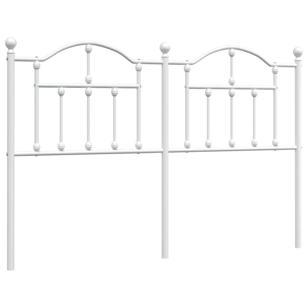 8720845883003_a_en_hd_1 vidaXL Metal Headboard White 137 cm Double - Image 2
