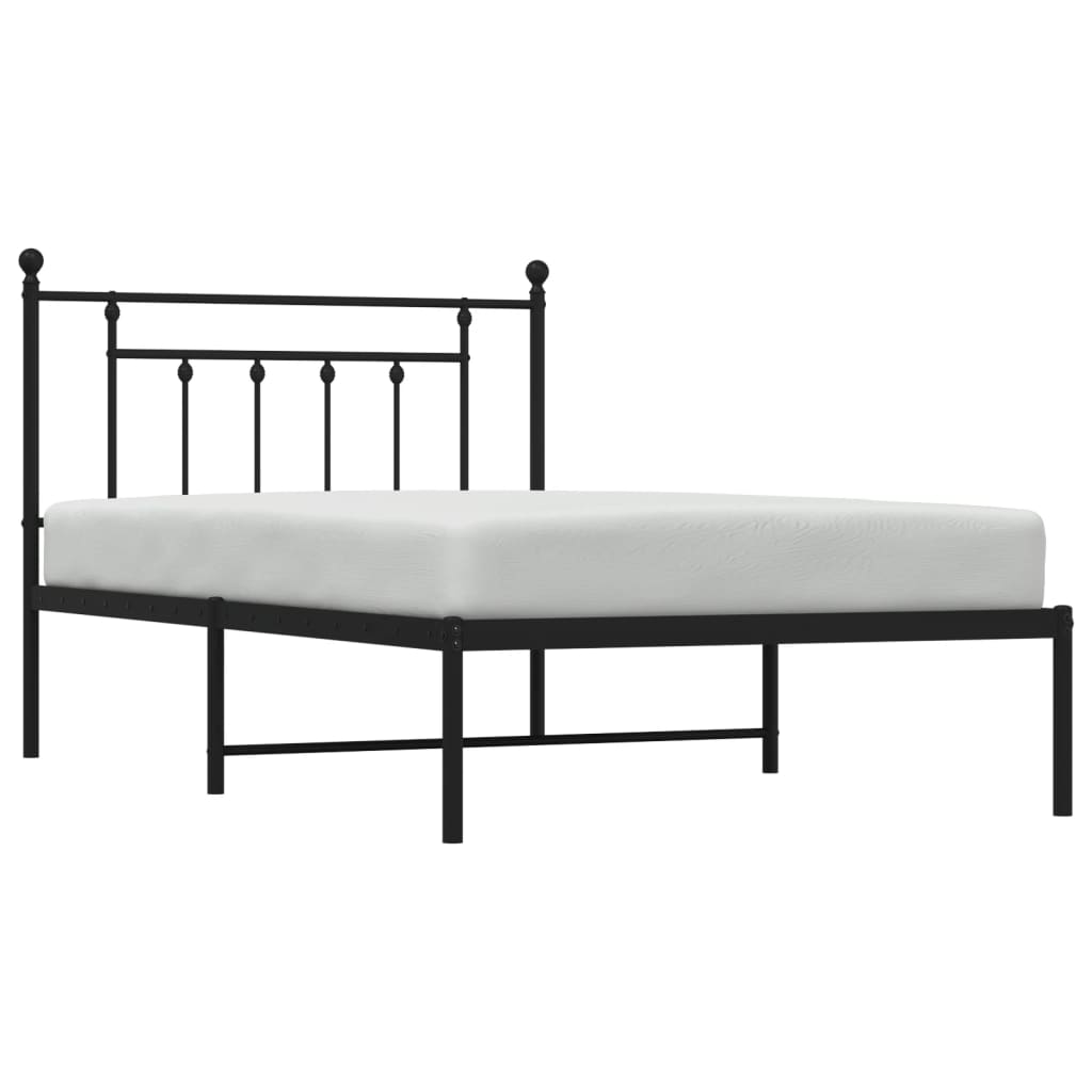 8720845883133_g_en_hd_3 vidaXL Metal Bed Frame without Mattress with Headboard Black 107x203 cm King Single - Image 5