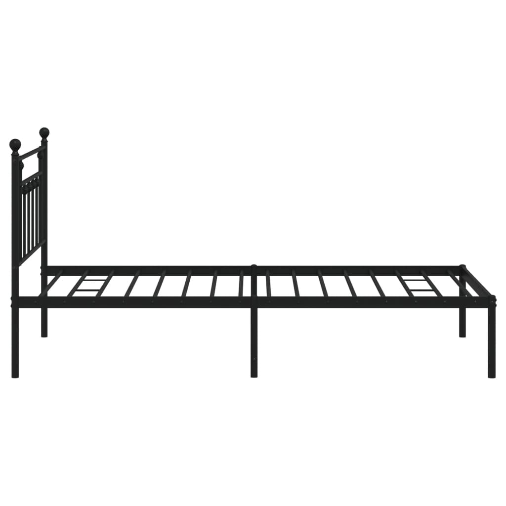 8720845883133_g_en_hd_4 vidaXL Metal Bed Frame without Mattress with Headboard Black 107x203 cm King Single - Image 6