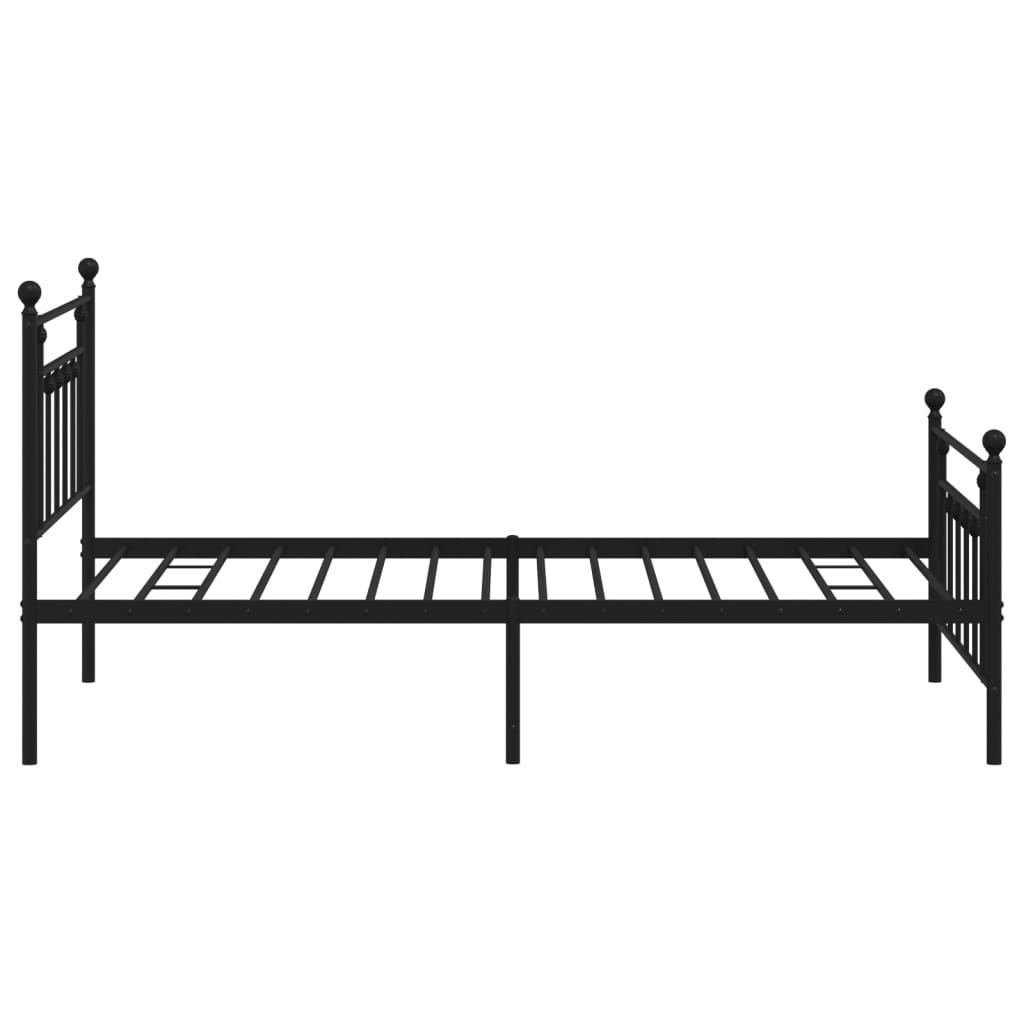 8720845883317_g_en_hd_5 vidaXL Metal Bed Frame without Mattress with Footboard Black 107x203 cm King Single - Image 7