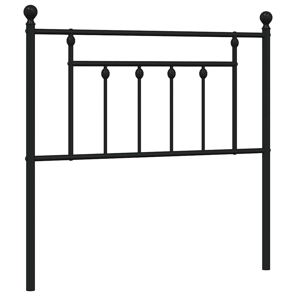 8720845883454_a_en_hd_1 vidaXL Metal Headboard Black 90 cm - Image 2