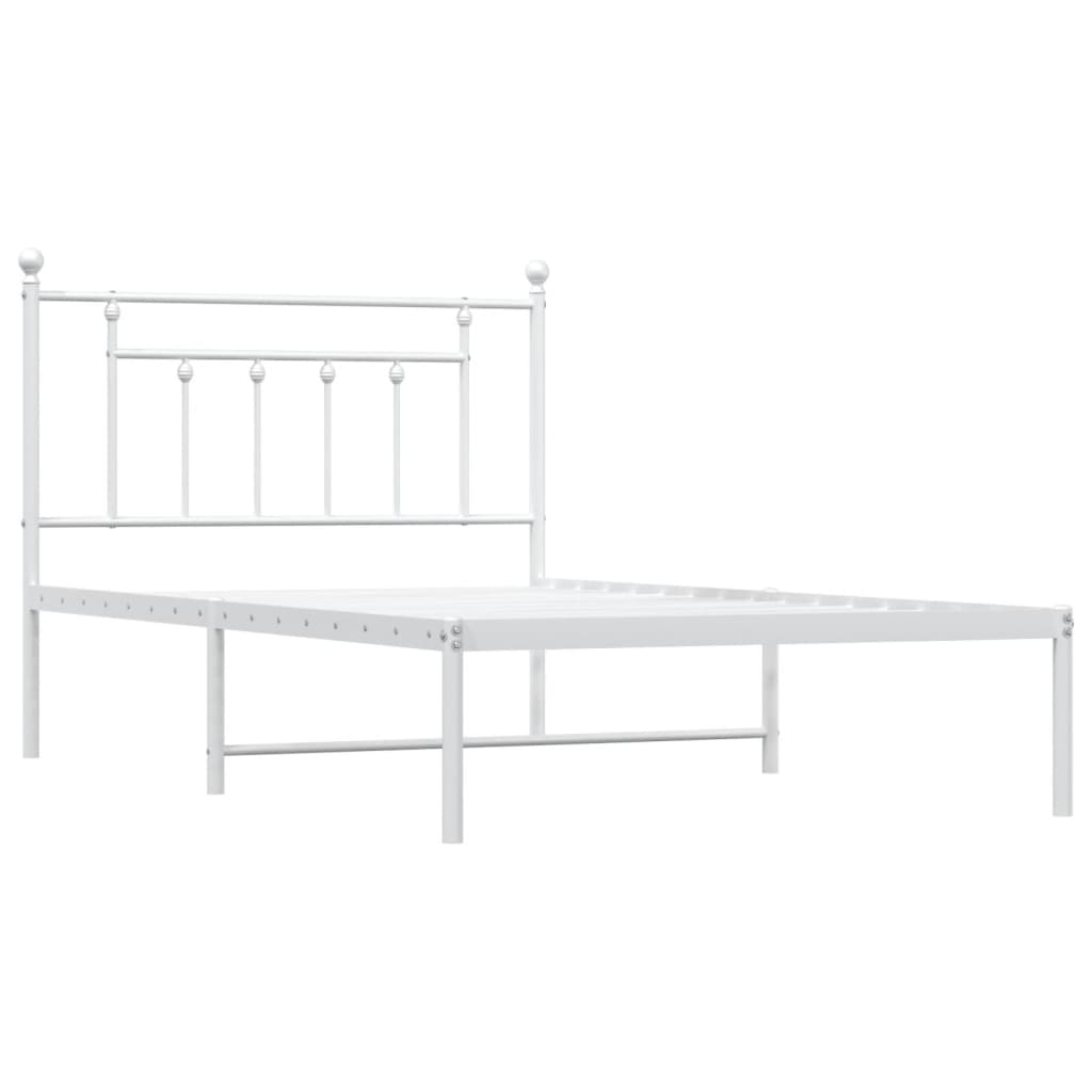 8720845883621_g_en_hd_1 vidaXL Metal Bed Frame without Mattress with Headboard White 107x203 cm King Single - Image 3