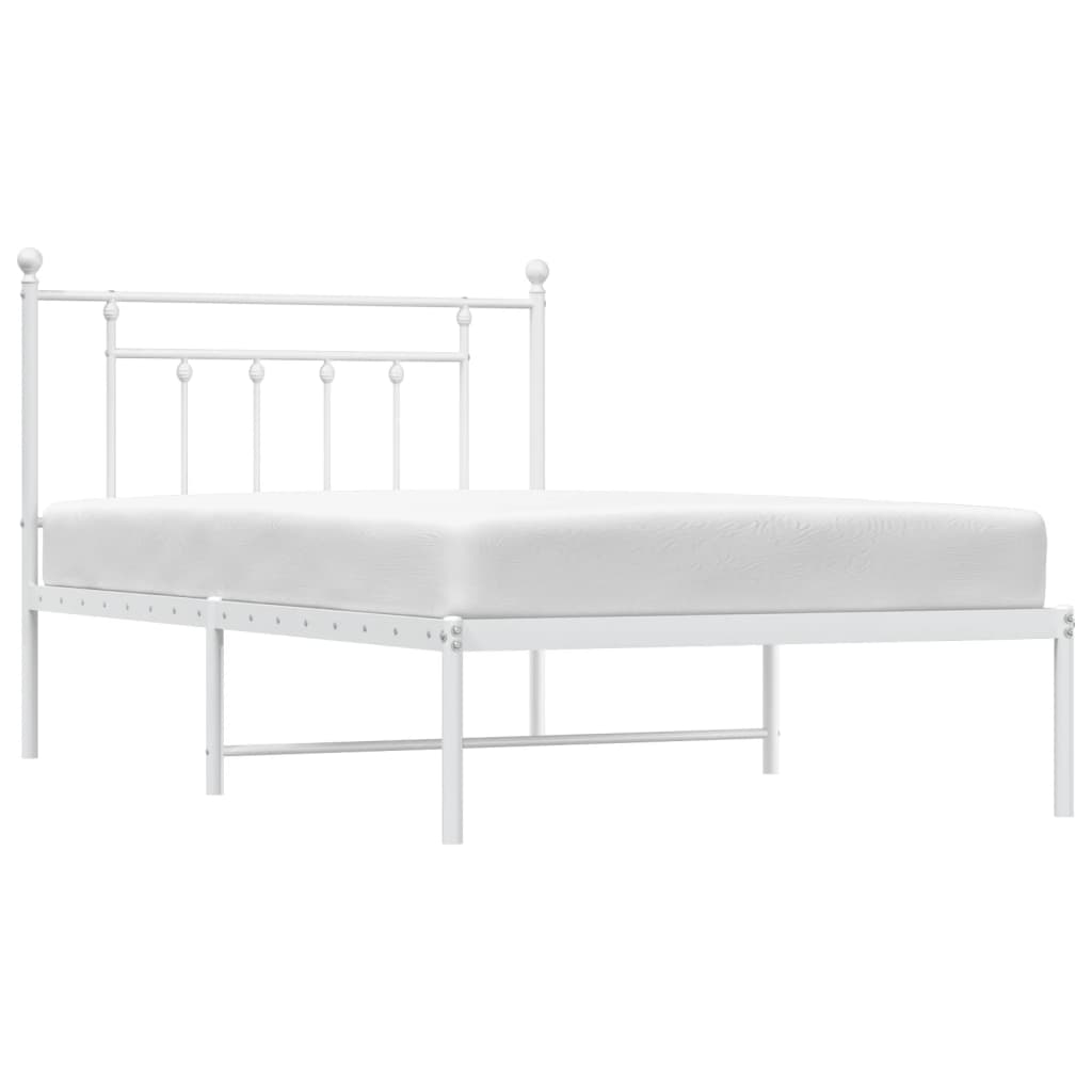 8720845883621_g_en_hd_3 vidaXL Metal Bed Frame without Mattress with Headboard White 107x203 cm King Single - Image 5