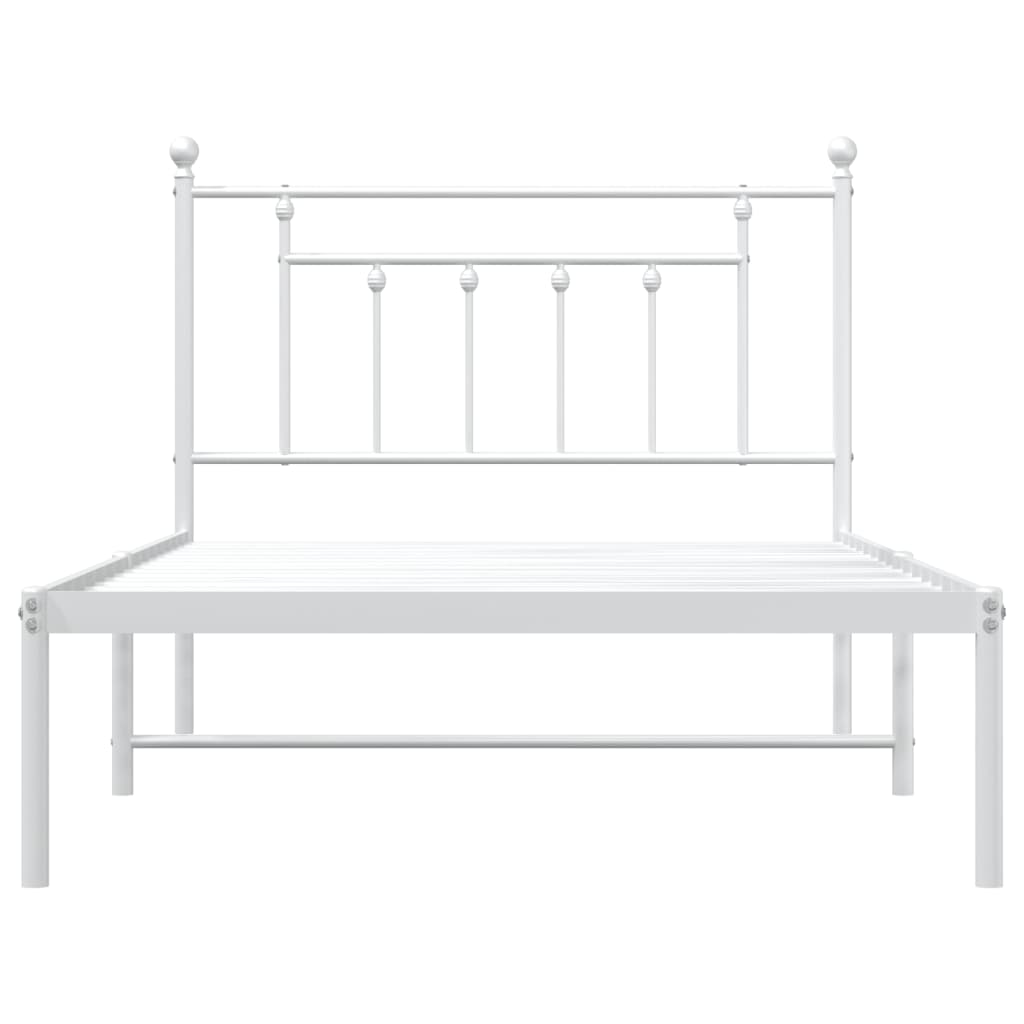8720845883621_g_en_hd_4 vidaXL Metal Bed Frame without Mattress with Headboard White 107x203 cm King Single - Image 6