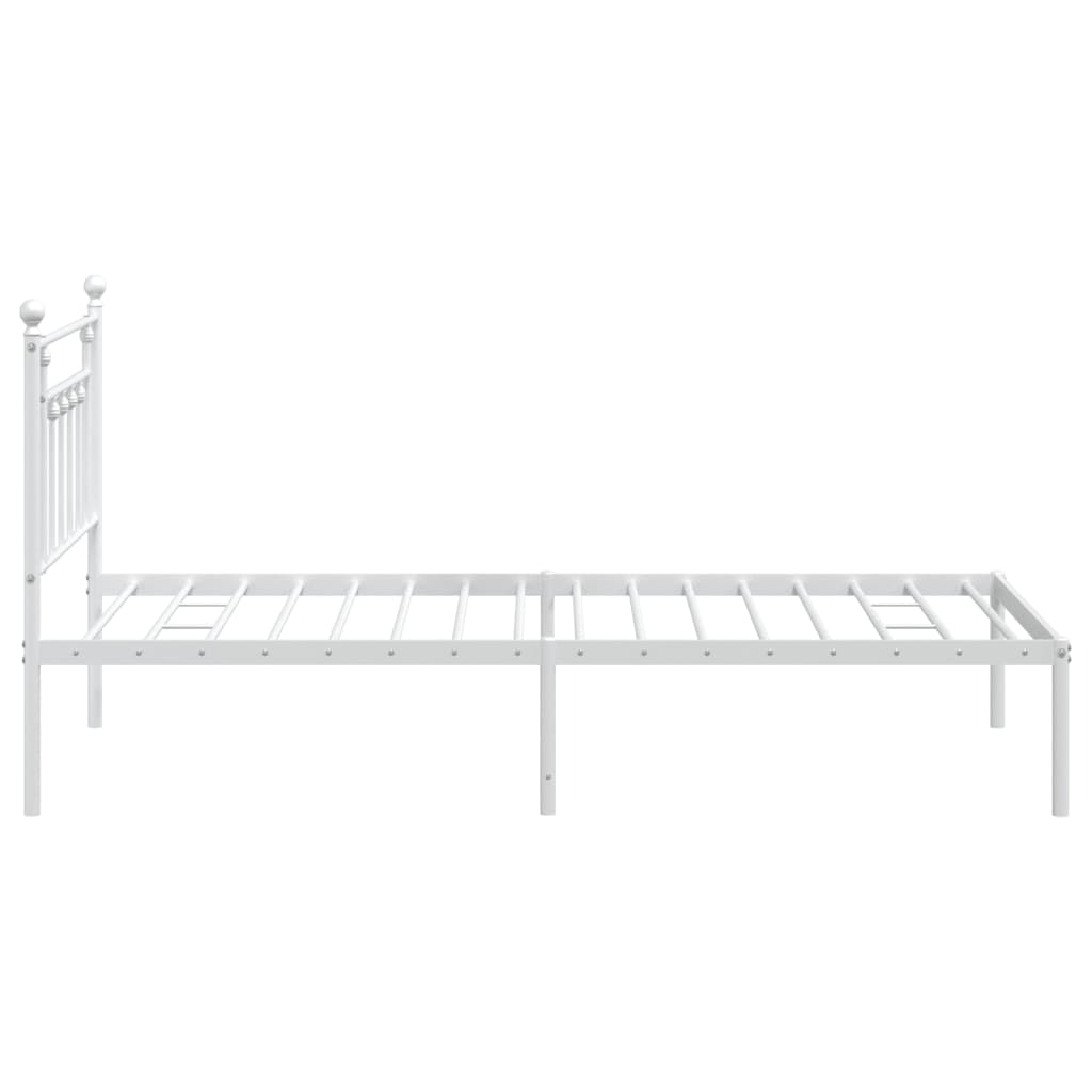 8720845883621_g_en_hd_5 vidaXL Metal Bed Frame without Mattress with Headboard White 107x203 cm King Single - Image 7