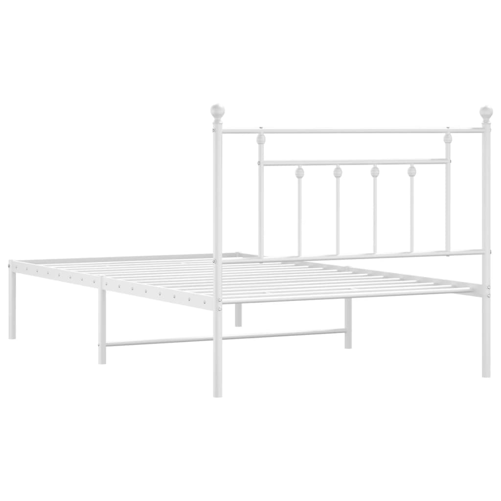 8720845883621_g_en_hd_6 vidaXL Metal Bed Frame without Mattress with Headboard White 107x203 cm King Single - Image 8