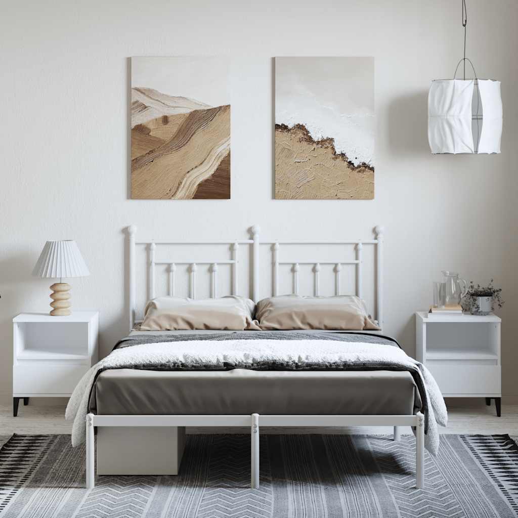 8720845883683_g_en_hd_2 vidaXL Metal Bed Frame without Mattress with Headboard White 150x200 cm - Image 4
