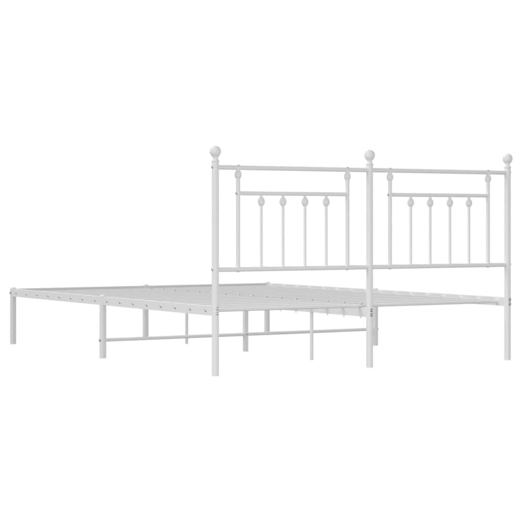 8720845883706_g_en_hd_6 vidaXL Metal Bed Frame without Mattress with Headboard White 183x203 cm King - Image 8