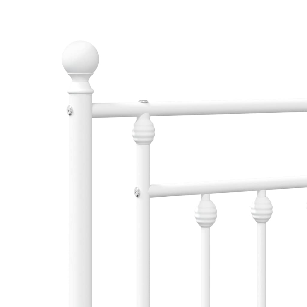 8720845883706_g_en_hd_7 vidaXL Metal Bed Frame without Mattress with Headboard White 183x203 cm King - Image 9