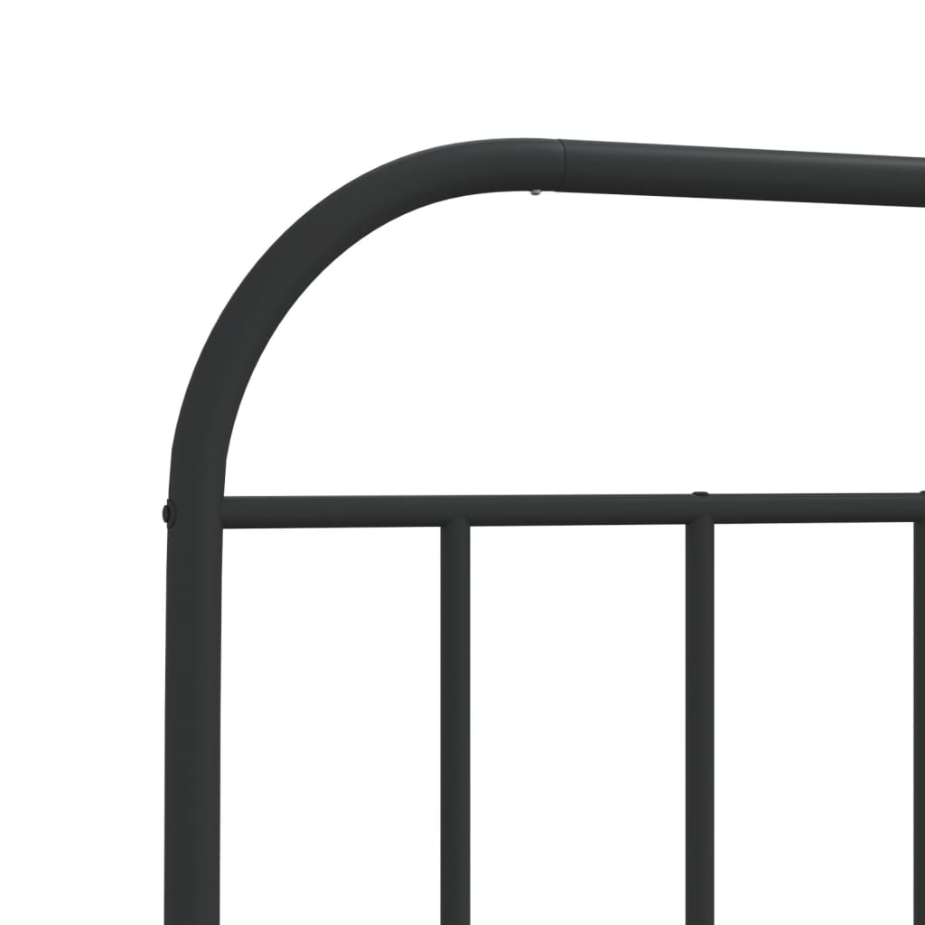 8720845884116_g_en_hd_7 vidaXL Metal Bed Frame without Mattress with Headboard Black 107x203 cm King Single - Image 9