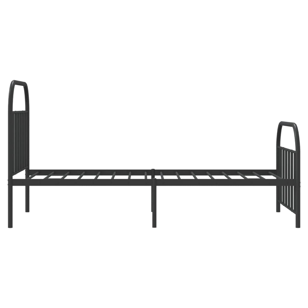 8720845884291_g_en_hd_5 vidaXL Metal Bed Frame without Mattress with Footboard Black 107x203 cm King Single - Image 7