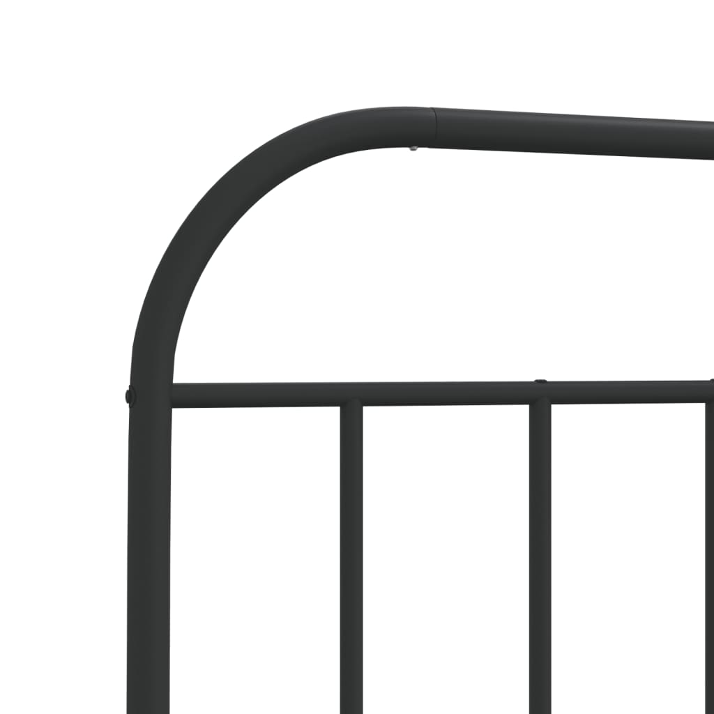 8720845884291_g_en_hd_7 vidaXL Metal Bed Frame without Mattress with Footboard Black 107x203 cm King Single - Image 9