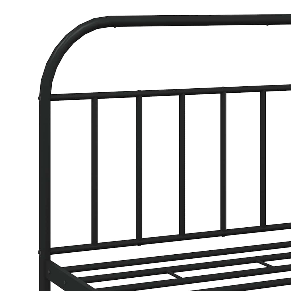 8720845884376_g_en_hd_7 vidaXL Metal Bed Frame without Mattress with Footboard Black 183x203 cm King - Image 9