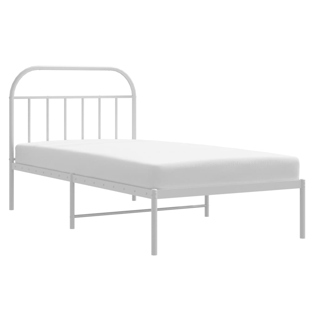 8720845884604_g_en_hd_3 vidaXL Metal Bed Frame without Mattress with Headboard White 107x203 cm King Single - Image 5