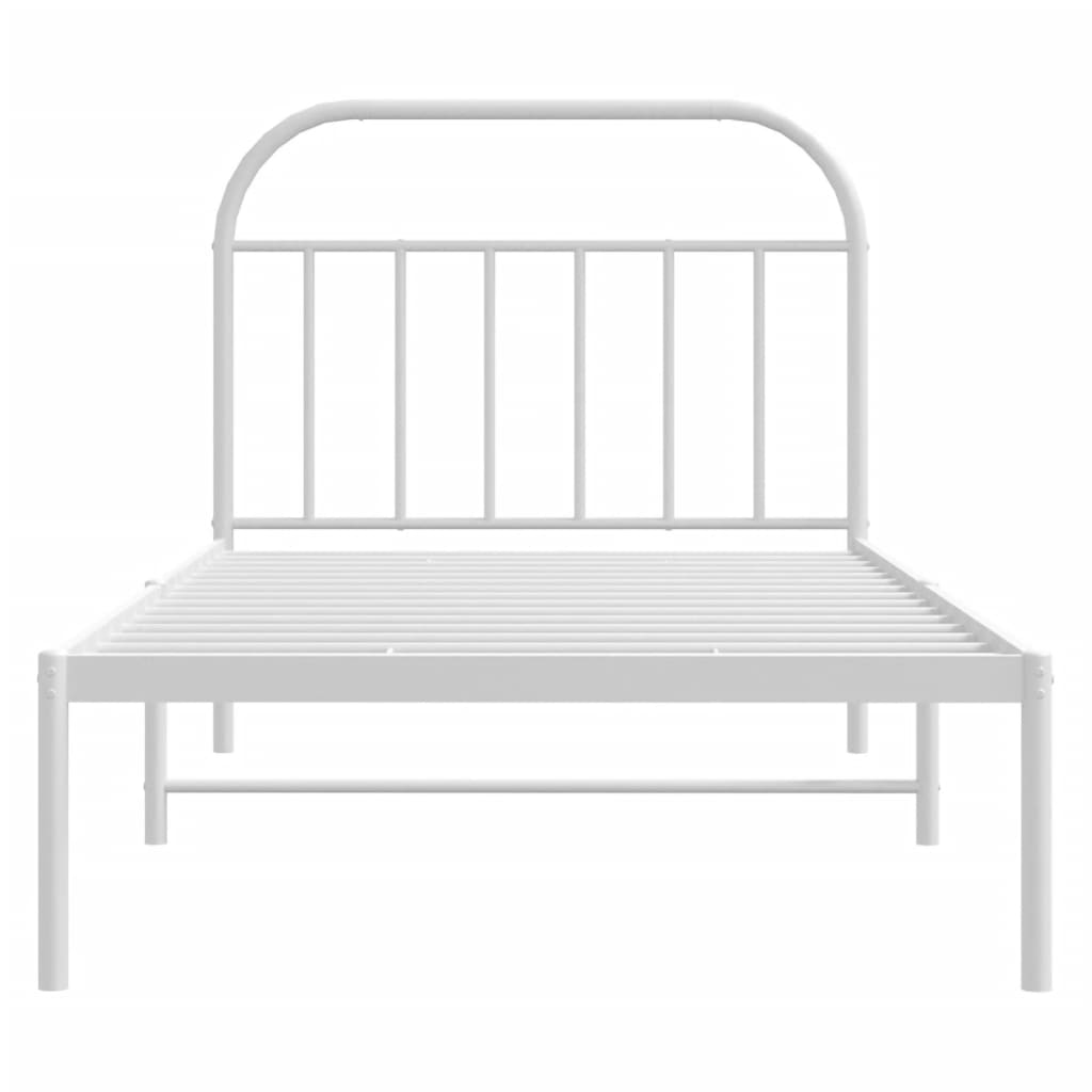 8720845884604_g_en_hd_4 vidaXL Metal Bed Frame without Mattress with Headboard White 107x203 cm King Single - Image 6