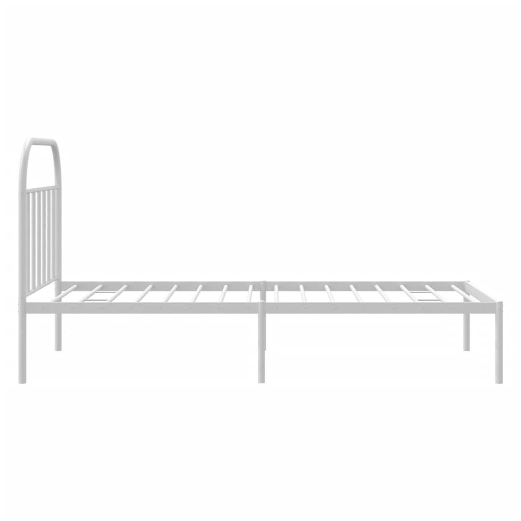 8720845884604_g_en_hd_5 vidaXL Metal Bed Frame without Mattress with Headboard White 107x203 cm King Single - Image 7