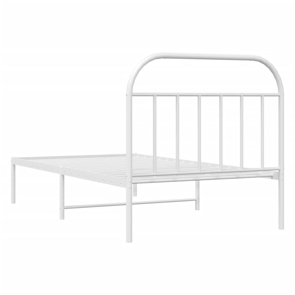 8720845884604_g_en_hd_6 vidaXL Metal Bed Frame without Mattress with Headboard White 107x203 cm King Single - Image 8