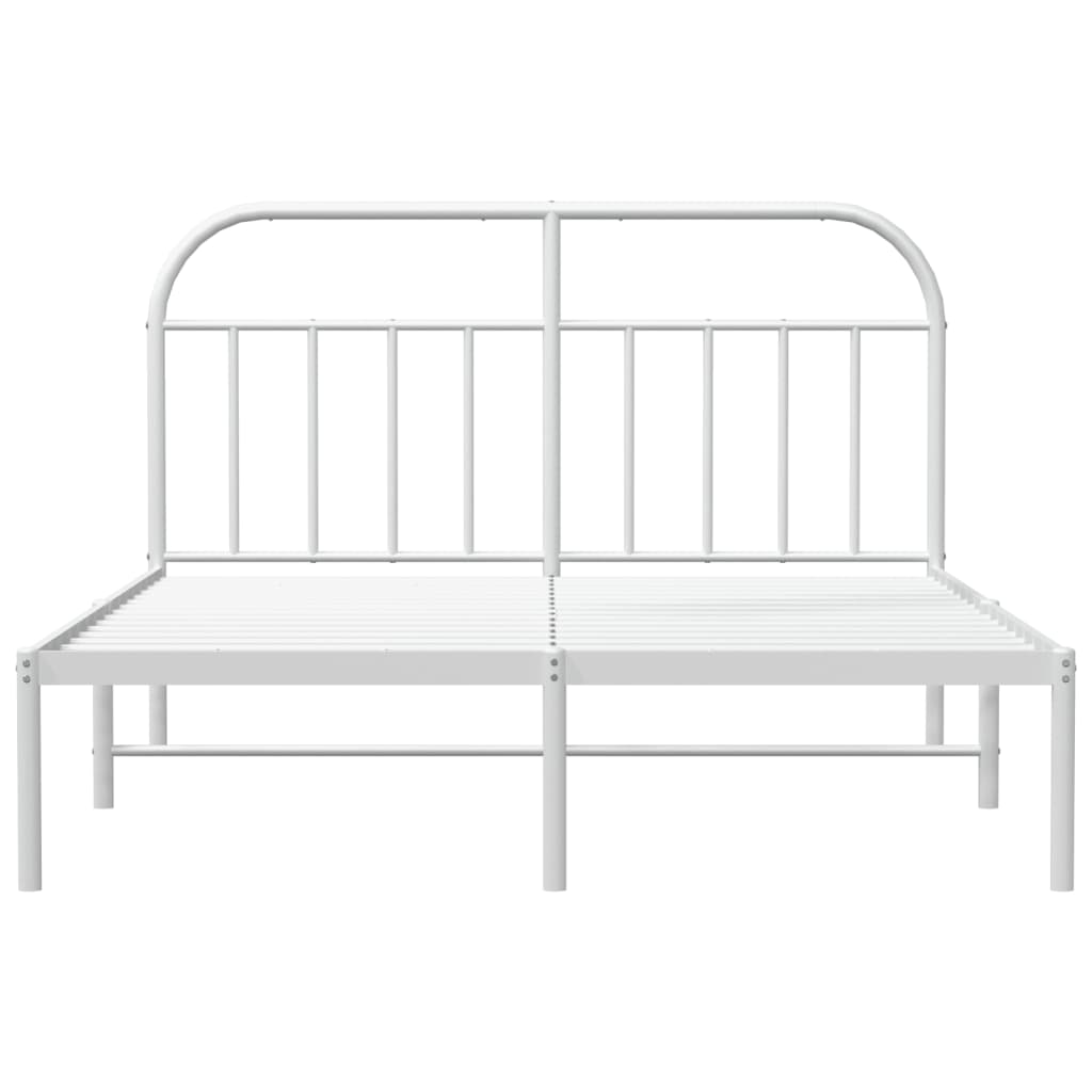 8720845884680_g_en_hd_4 vidaXL Metal Bed Frame without Mattress with Headboard White 183x203 cm King - Image 6