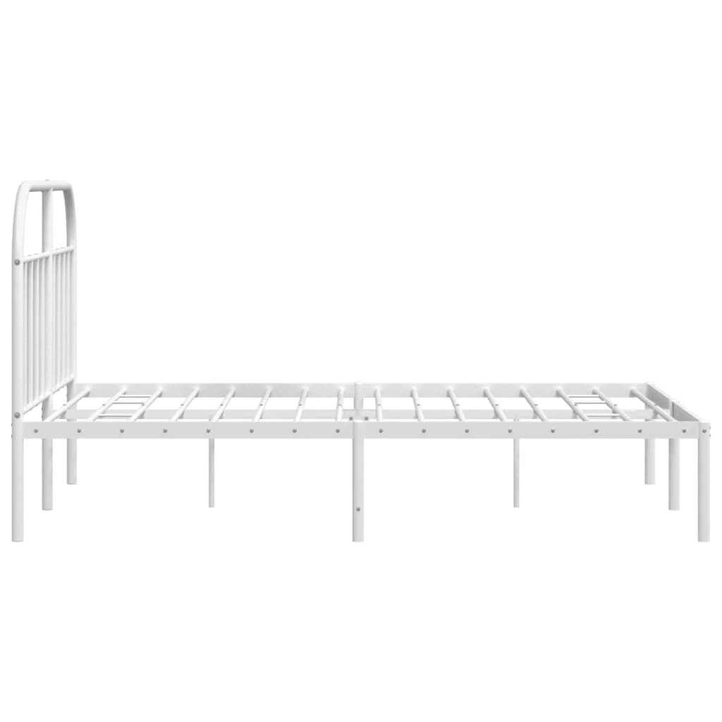 8720845884680_g_en_hd_5 vidaXL Metal Bed Frame without Mattress with Headboard White 183x203 cm King - Image 7