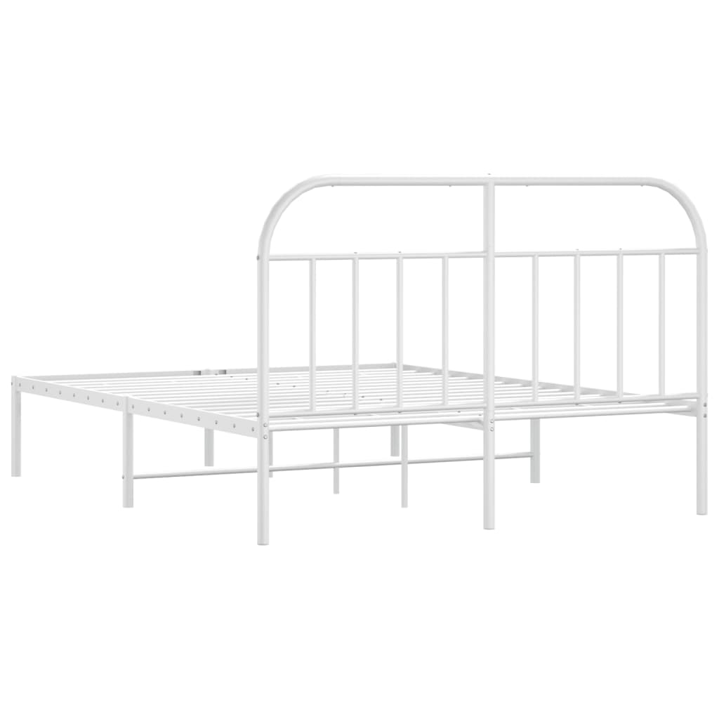 8720845884680_g_en_hd_6 vidaXL Metal Bed Frame without Mattress with Headboard White 183x203 cm King - Image 8