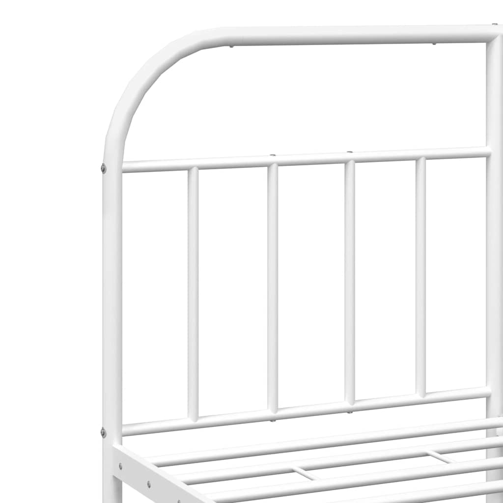 8720845884864_g_en_hd_7 vidaXL Metal Bed Frame without Mattress with Footboard White 183x203 cm King - Image 9