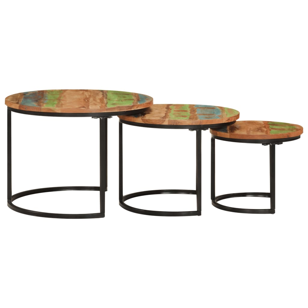8720845885489_g_en_hd_2 vidaXL Nesting Tables 3 pcs Solid Wood Reclaimed - Image 3