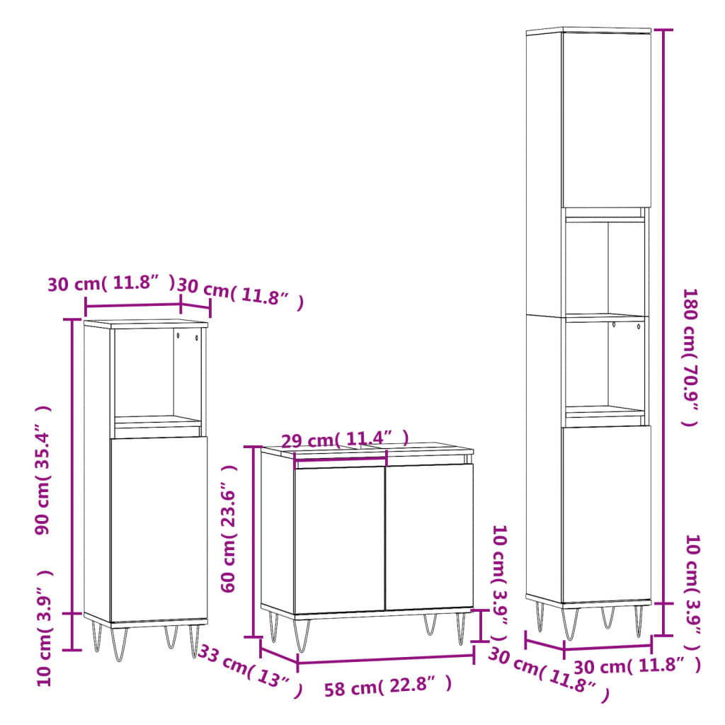 8720845886073_g_en_hd_11 vidaXL 3 Piece Bathroom Cabinet Set Black Engineered Wood - Image 13