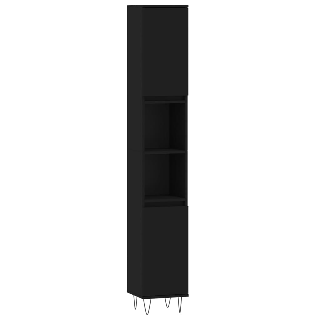 8720845886073_g_en_hd_7 vidaXL 3 Piece Bathroom Cabinet Set Black Engineered Wood - Image 9