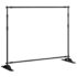 vidaXL Backdrop Stand Black 254x243 cm Steel - Image 2