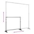 vidaXL Backdrop Stand Black 254x243 cm Steel - Image 6