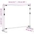 vidaXL Backdrop Stand Black 254x243 cm Steel - Image 9