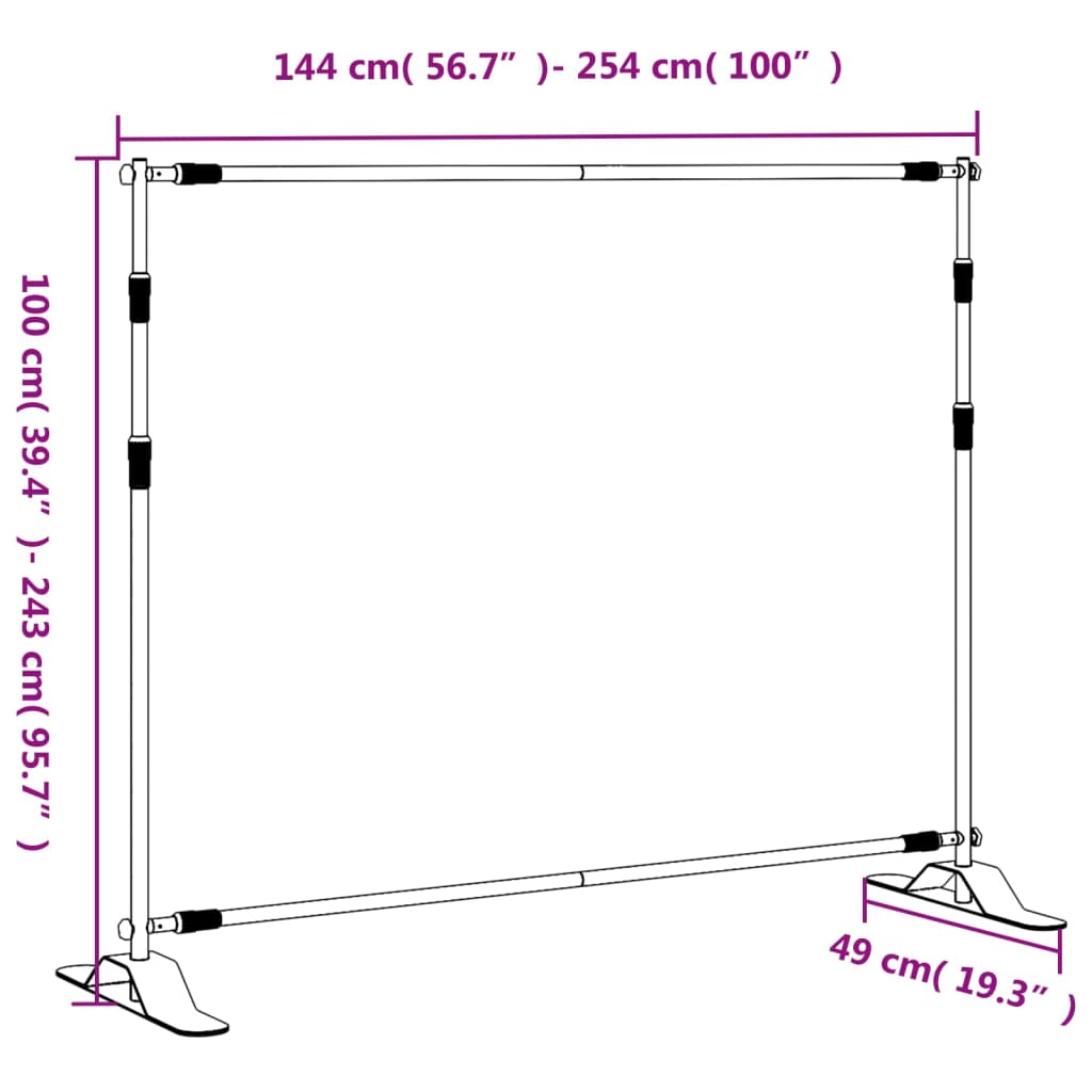 8720845886271_g_en_hd_7 vidaXL Backdrop Stand Black 254x243 cm Steel - Image 9