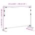 vidaXL Backdrop Stand Black 305x243 cm Steel - Image 9