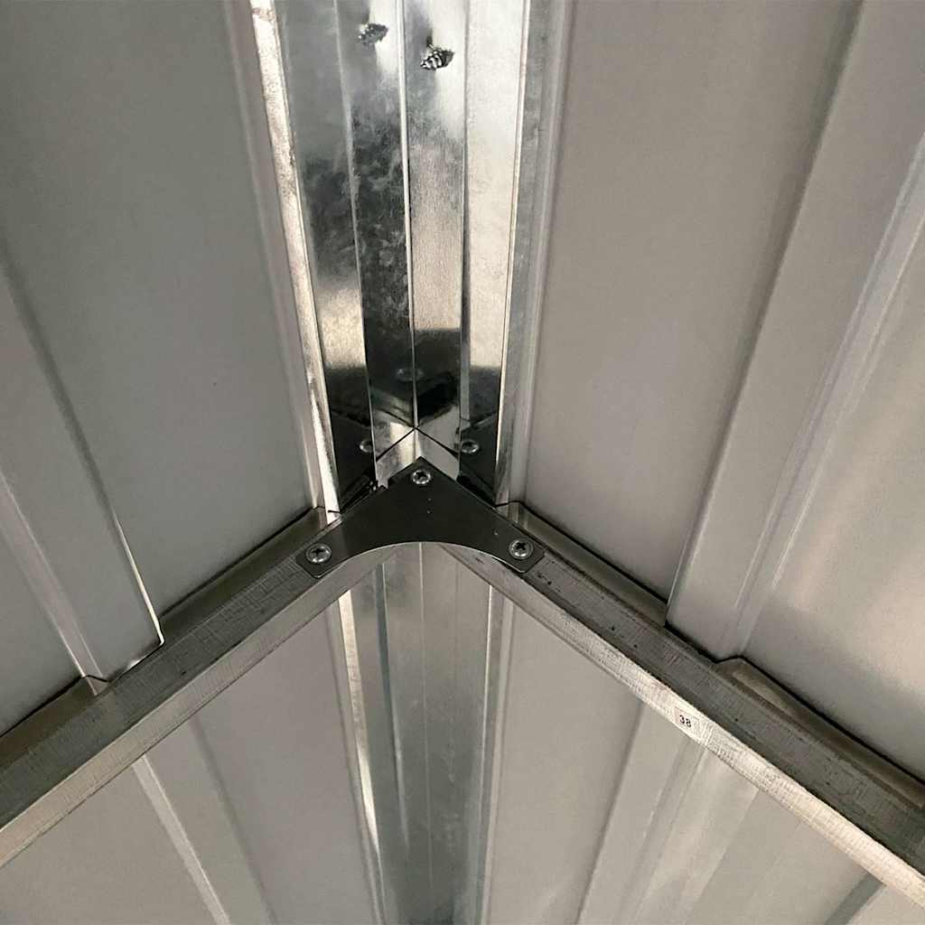 8720845888848_g_en_hd_5 vidaXL Garden Shed with Extended Roof Light Grey 277x107x181 cm Steel - Image 7