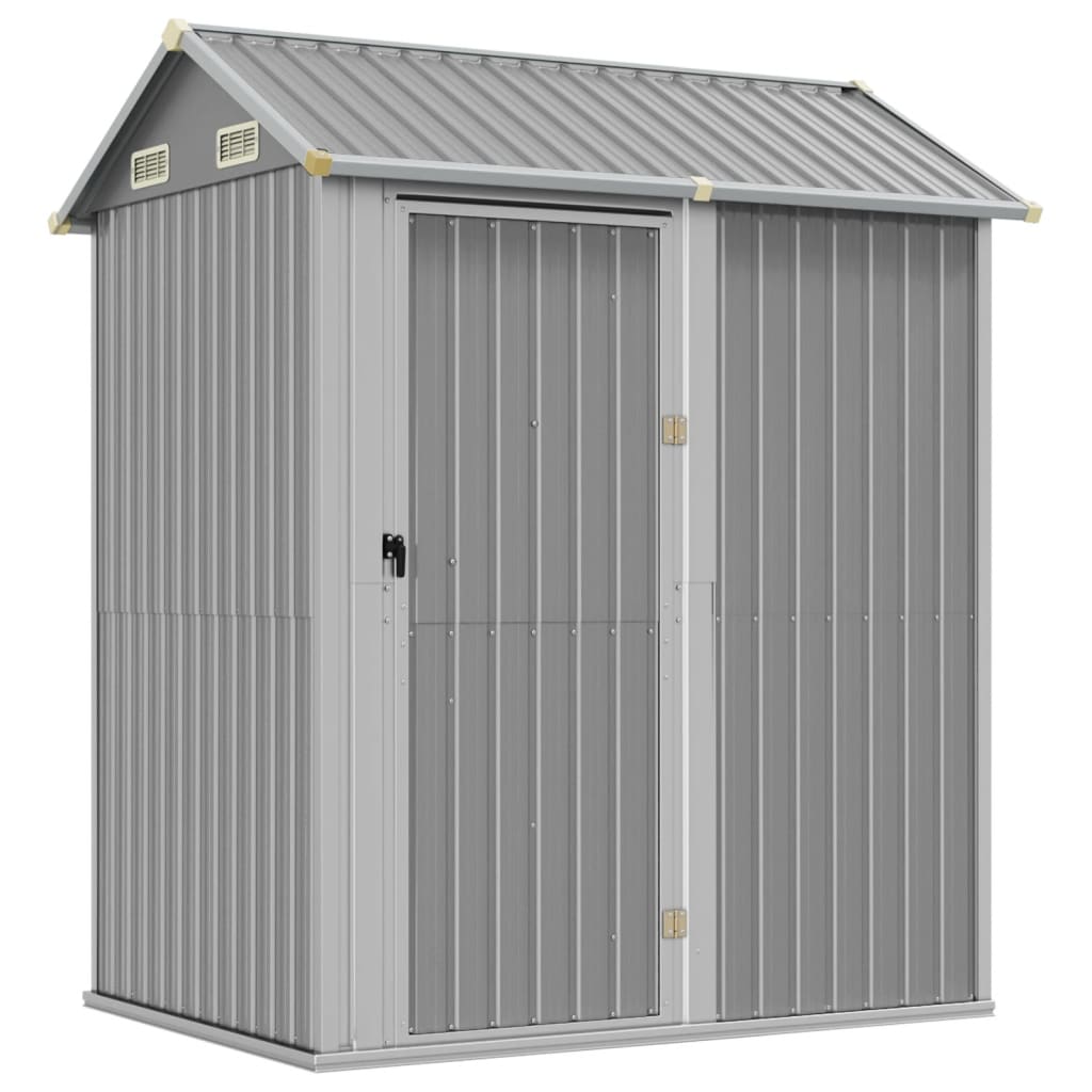 8720845888893_a_en_hd_1 vidaXL Garden Shed Light Grey 192x152.5x237 cm Galvanised Steel - Image 2