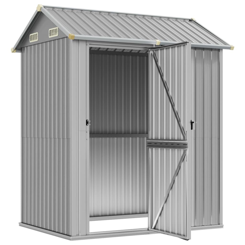 8720845888893_g_en_hd_1 vidaXL Garden Shed Light Grey 192x152.5x237 cm Galvanised Steel - Image 3