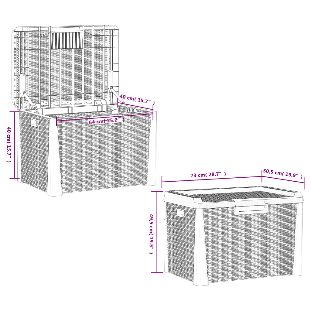 8720845889111_g_en_hd_8 vidaXL Garden Storage Box Anthracite 125 L PP - Image 10