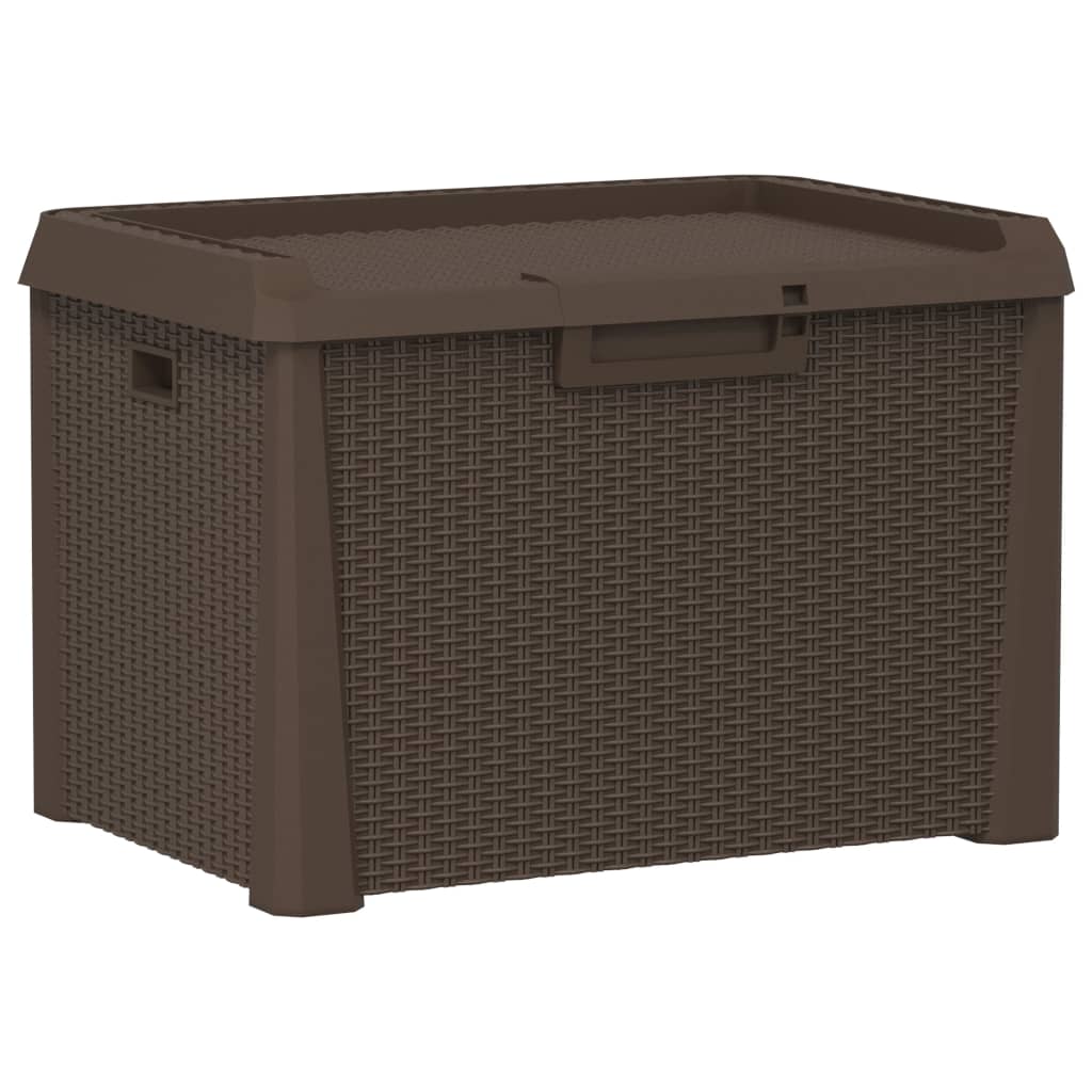 8720845889128_a_en_hd_1 vidaXL Garden Storage Box Brown 125 L PP - Image 2