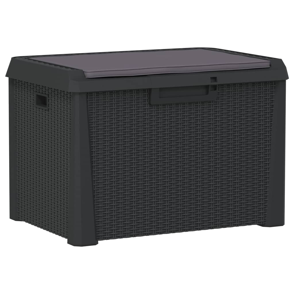 8720845889135_a_en_hd_1 vidaXL Garden Storage Box with Seat Cushion Anthracite 125 L PP - Image 2